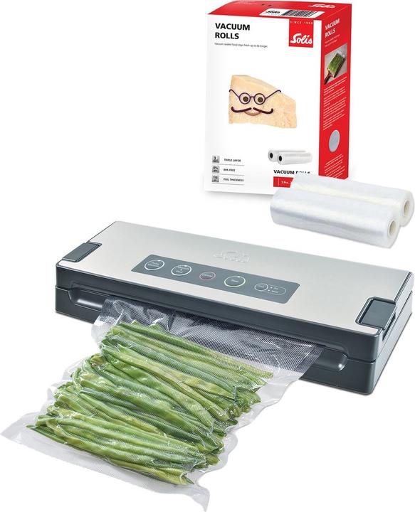 Solis Vac Premium 574 Vacumeermachine + 2 Vacumrollen - Grijs