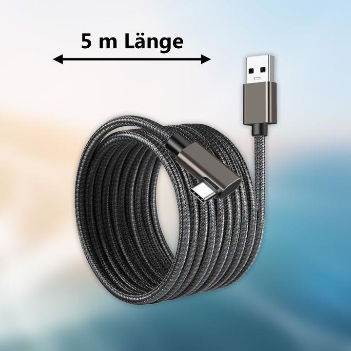 Actual product image Hermex Cable for VR goggles 5m data cable for Oculus Quest 1 + 2 VR headset