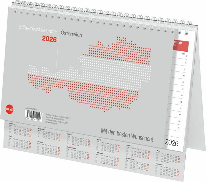 Actual product image Schreibtischkalender Österreich gross 20 (Special)