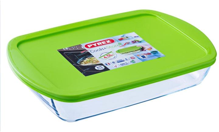 Actual product image Pyrex Cook En Store 4.9L Rectangle 40 x 27 Cm With Lid