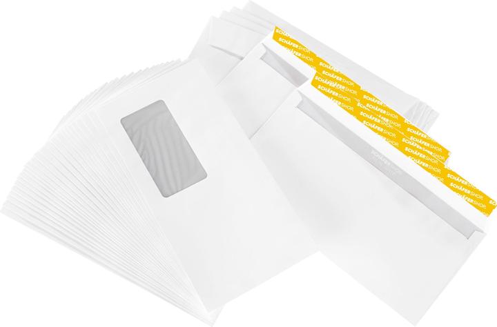 Immagine prodotto Schäfer Shop Buste pure, DIN lungo con adesivo, 250 pezzi (DL, 250 x)