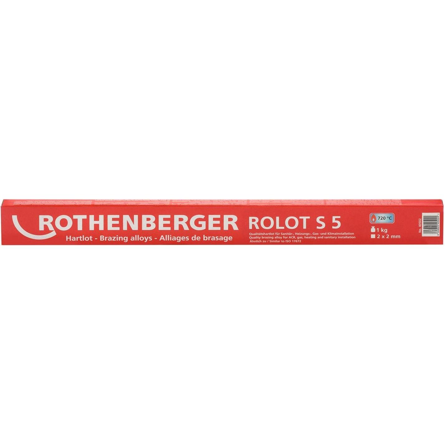 Rothenberger ROLOT S5, simile a ISO 17672, 2x2x500mm, 1kg, Accessori per saldatore