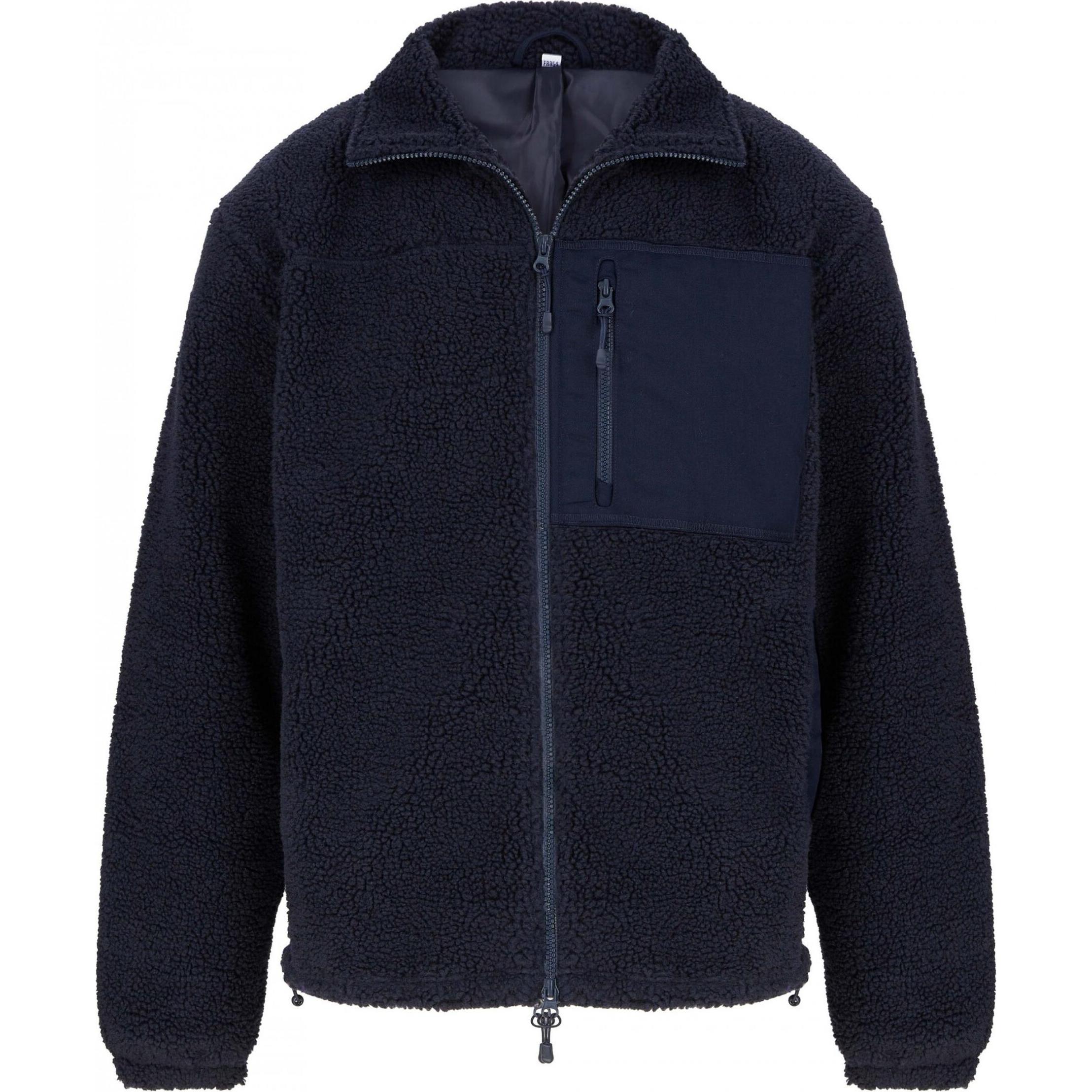 Front Row, Jacke, Recyceltes Sherpa-Fleece (S), Blau, S