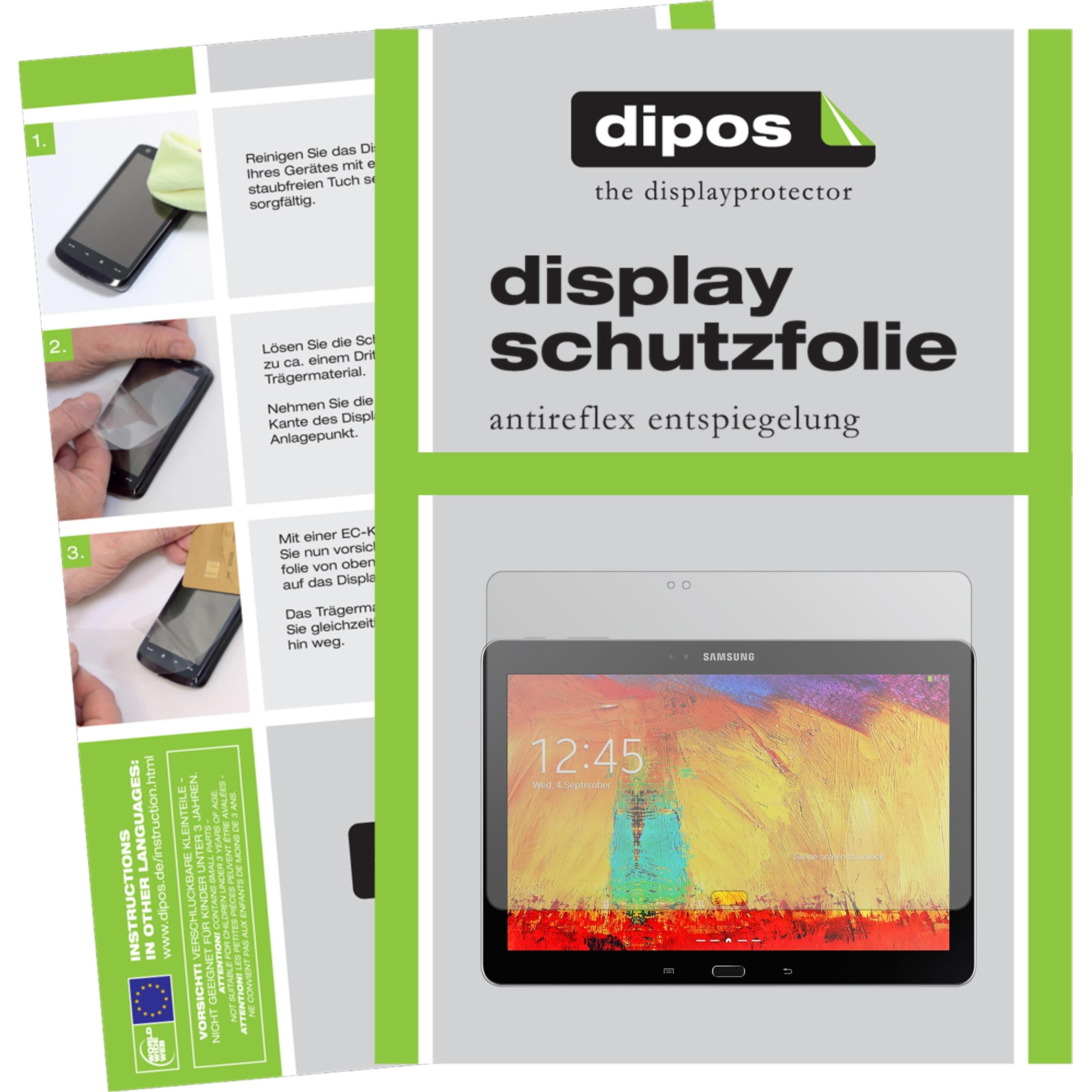 Dipos Displayschutzfolie Antireflex (2 Stück, Galaxy Note 10.1), Tablet Schutzfolie