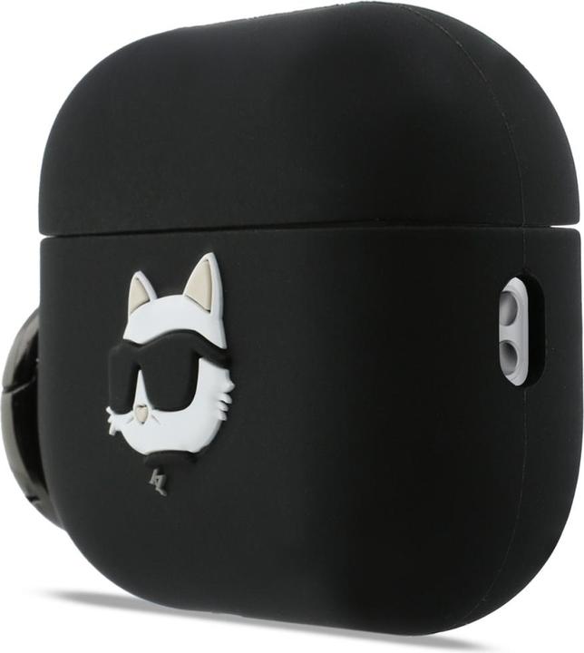 Produktbild Karl Lagerfeld - Silicone Choupette Head 3D (KLAP3RUNCHK) - Apple AirPods Pro 3 - Black (Kopfhörer Hülle)