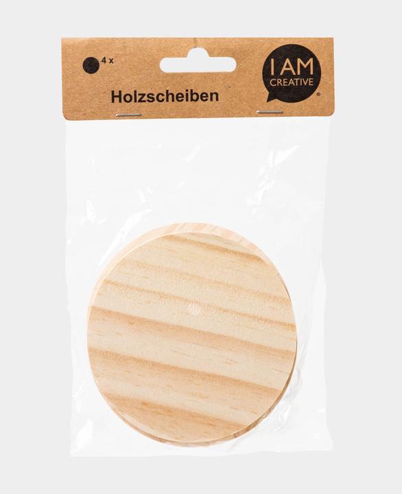 Immagine prodotto I Am Creative Dischi di legno rotondi, FSC, 4 pezzi.