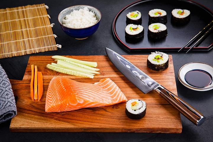 Produktbild Wolfblood Damastmesser (19 cm)