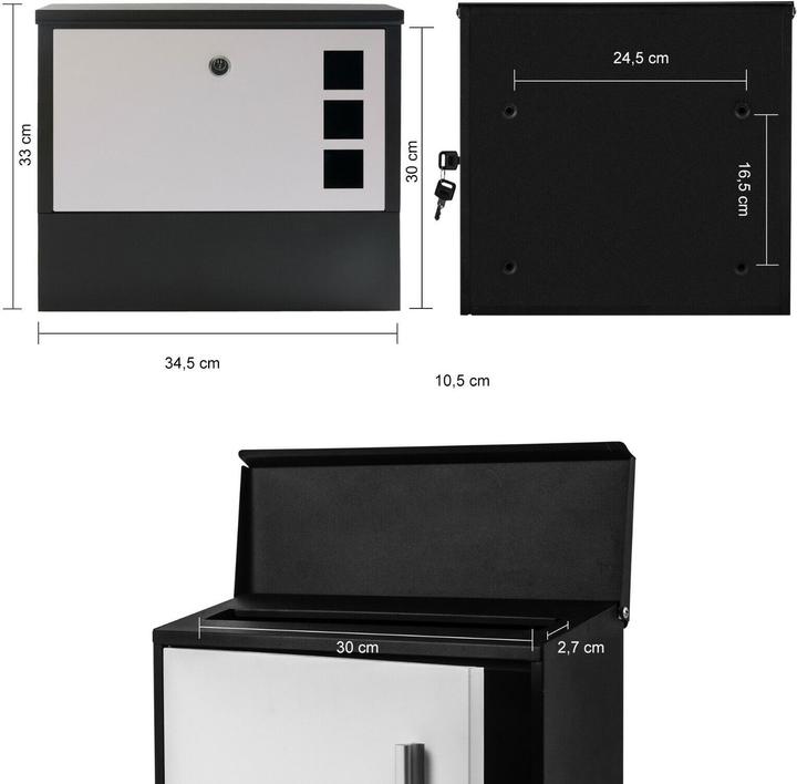 Actual product image Arebos Mailbox