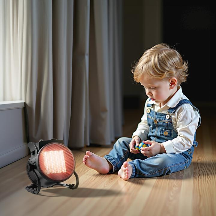 Produktbild Wiltec Keramik Heizstrahler 2kW Heizlüfter Heizgerät Schnellheizer Elektrisch (2000 W)