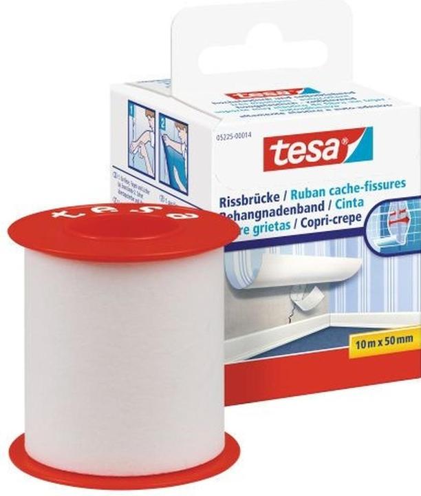 Actual product image tesa Self-adhesive crack bridge, highly elastic repair tape for covering drill holes (50 mm)