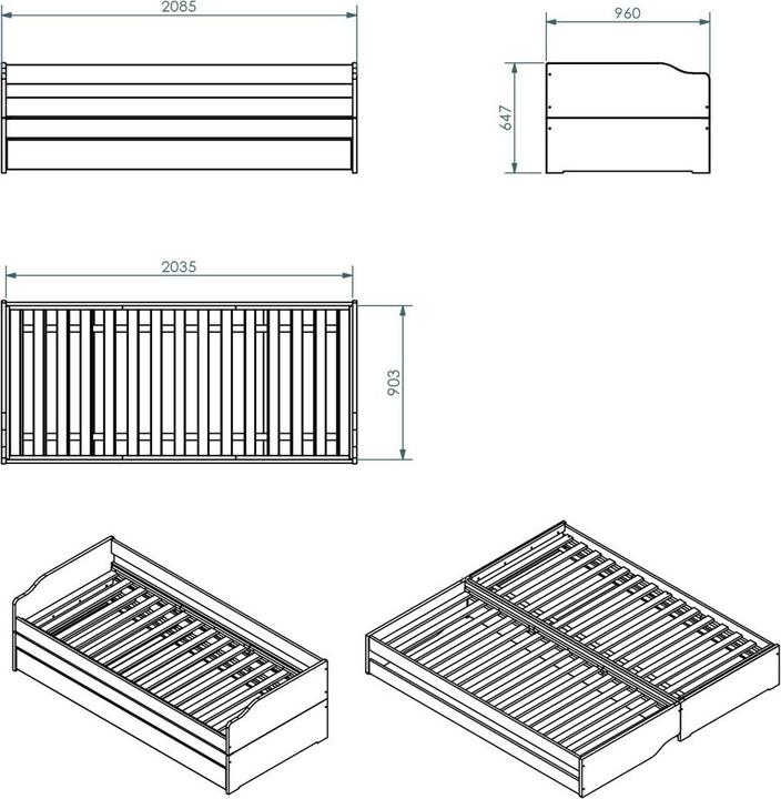 Produktbild Inter Link Lotar (90 x 200 cm)