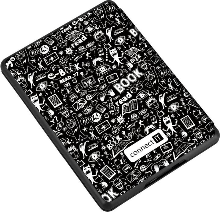 Immagine prodotto Connect IT Pouzdro pro Amazon Kindle Paperwhite 2024, doodle černá (Amazon Kindle Paperwhite 2024)
