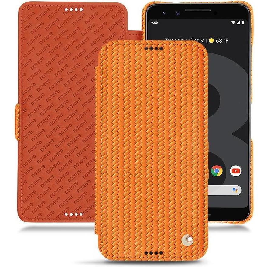 Noreve Lederschutzhülle horizontal (Google Pixel 3), Smartphone Hülle, Orange