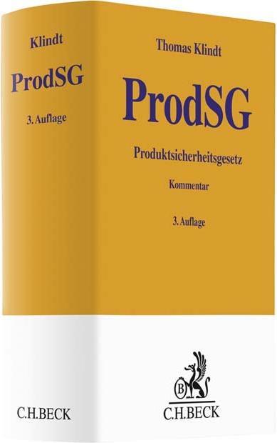 Produktbild BECK Produktsicherheitsgesetz ProdSG (Deutsch, Kapoor Klindt, Thomas, 2021)