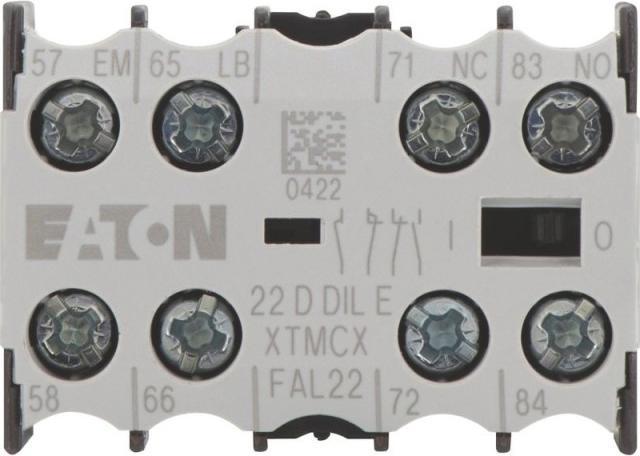 Produktbild Eaton Electric GmbH Hilfsschalterbaustein 1fS1sOE1OE1S Zentr.Ab 22DDIL