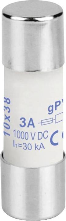 Actual product image Weidmüller 2783180000 FUSE 10X38 3A 1000 VDC GPV Microfuse (Ø x L) 10.3 mm x (3 A)