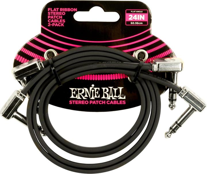 Image du produit Ernie Ball Câble patch 6406 Flat Ribbon, pack de 2 - 0.61 (0.61 m)