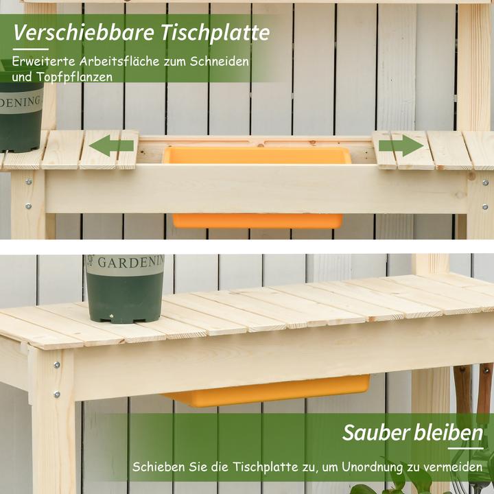 Actual product image Outsunny Planting table with adjustable work surface (100 cm)