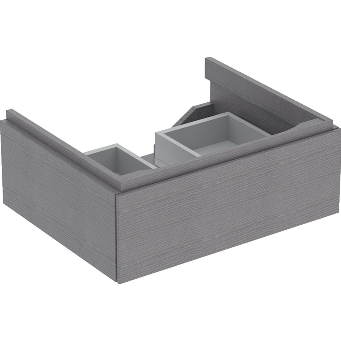 Geberit, Waschbeckenunterschrank, Xeno2 wastafelonderkast 1 lade 58x22 cm, scultura grijs (58 x 46 x 22 cm)