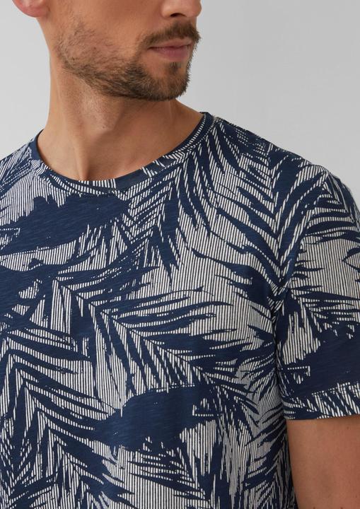 Actual product image S.Oliver T-Shirt T-Shirt mit Crew Neck und All-over-Print (M)