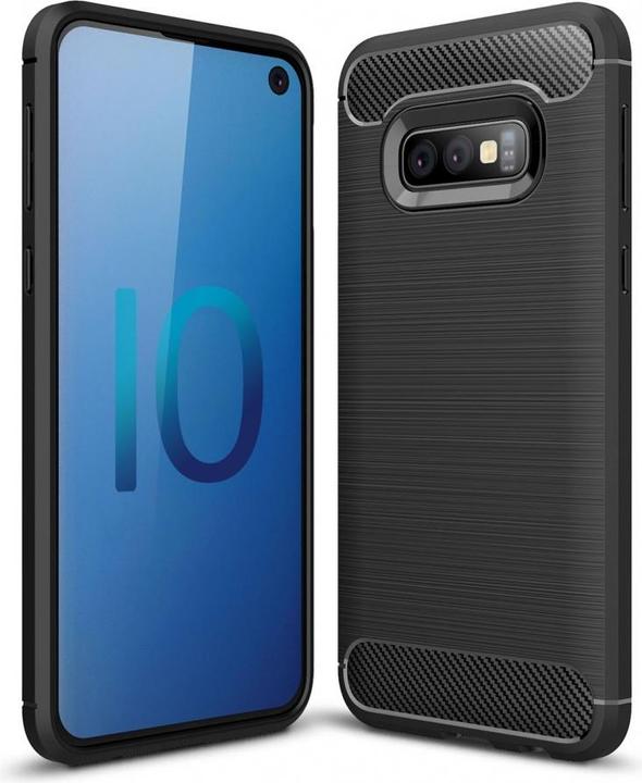 Actual product image Screenguard Samsung Galaxy S10e Cover Carbon Brushed Soft TPU (Samsung Galaxy S10e)