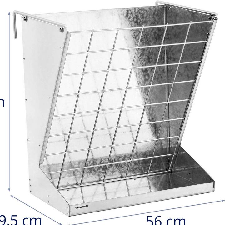 Produktbild Wiesenfield Heuraufe Futterraufe Viereckraufe Schafe Ziegen verzinktes Stahlblech