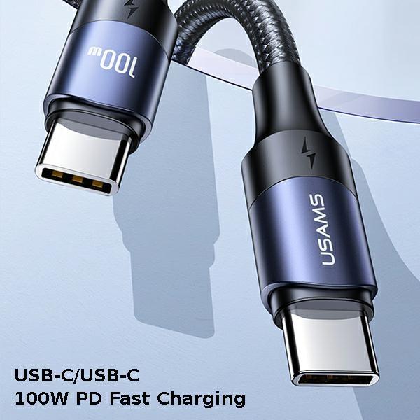 Produktbild Usams USB C — USB C (3 m, USB 2.0, 100 W)