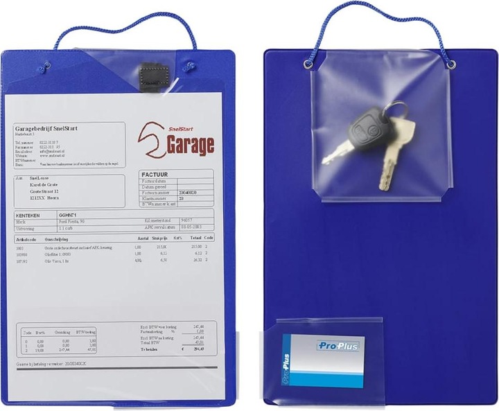Actual product image ProPlus Auftragstasche A4 blau 10er Paket (A4)
