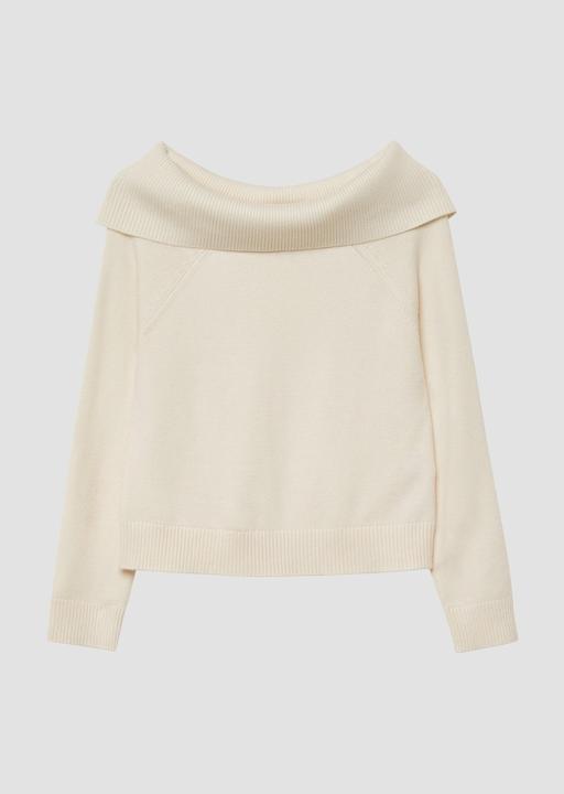 Produktbild s.Oliver Strickpullover Strick-Pullover mit U-Boot-Ausschnitt im Regular Fit (146, 152)