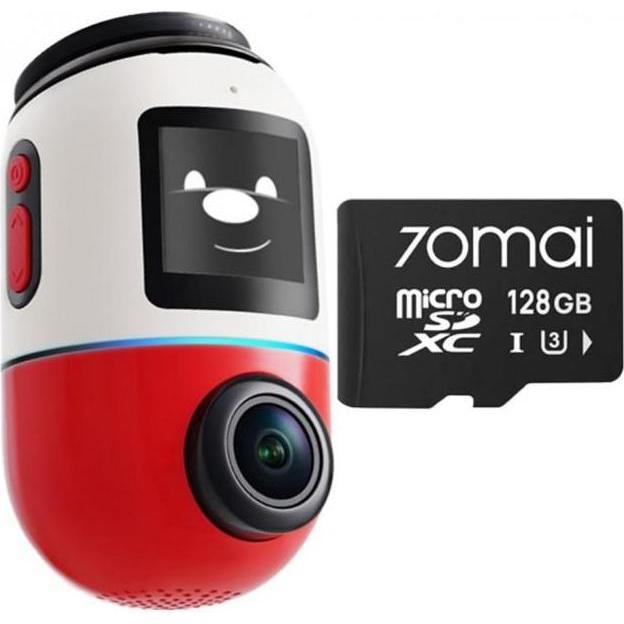 70mai X800 4K Cervena + scheda SD 128GB, Dashcam