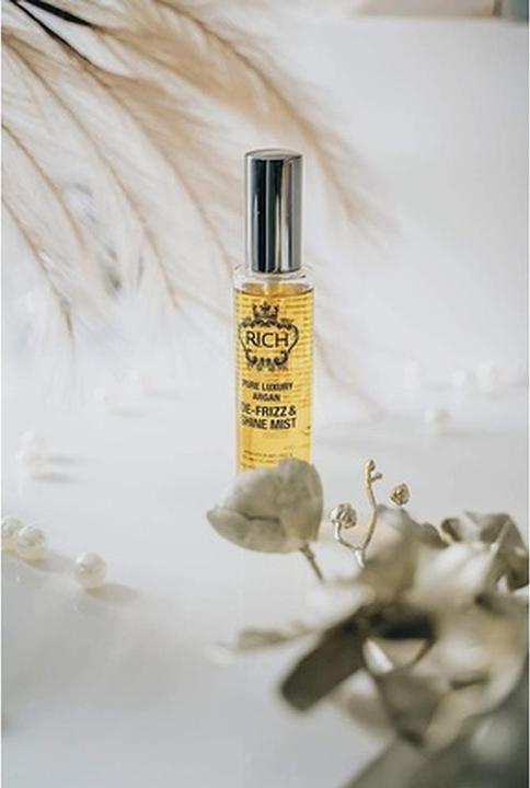 Produktbild Rich De-Frizz & Shine Mist Haaröl mit Olivenöl, Leinsamenöl und Mandelöl für trockene und geschädigte (50 ml)