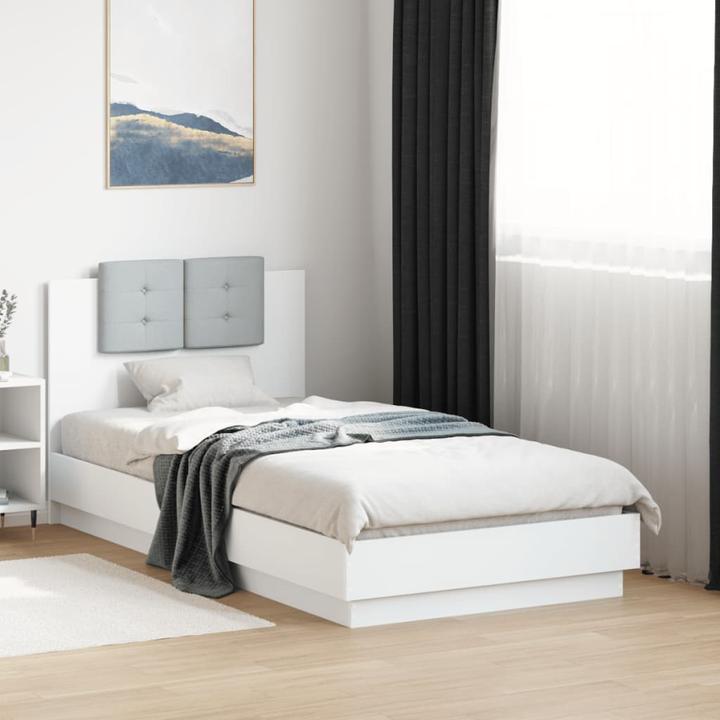 Actual product image VidaXL Bed frame with headboard (90 x 190 cm)