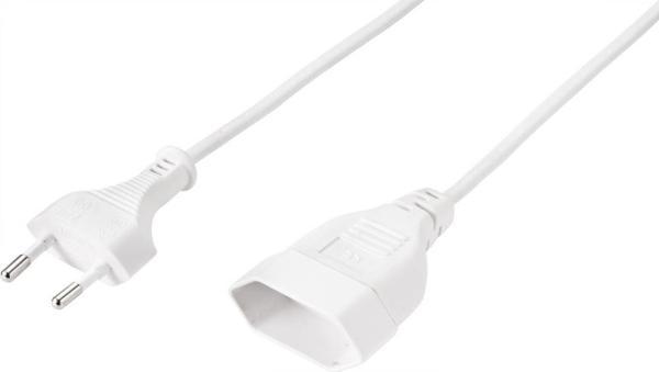 Produktbild Sygonix SY-5044232 Strom Verlängerungskabel Weiss 0.20 m (0.20 m)