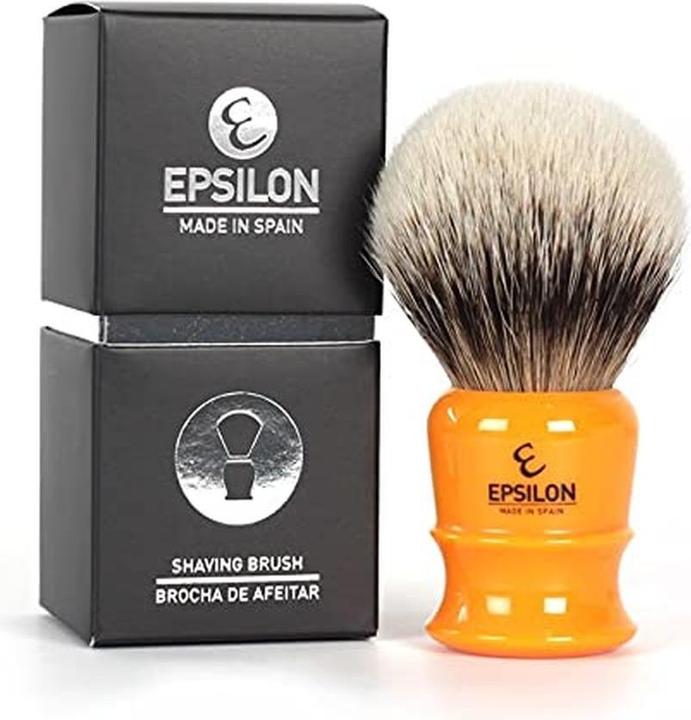 Productafbeelding Epsilon Butterscotch shaving brush roof tip silver 5026mm (Das)