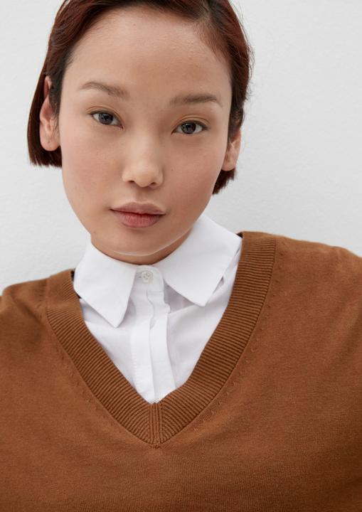 Produktbild s.Oliver Strickpullover Strickpullover aus Baumwollmix (34)