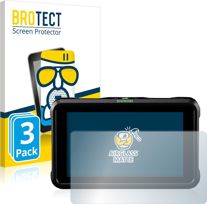 Produktbild BROTECT AirGlass Panzerglasfolie Matt (3 Stück, Shinobi)
