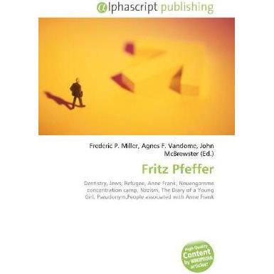 Fritz Pfeffer, Fachbücher