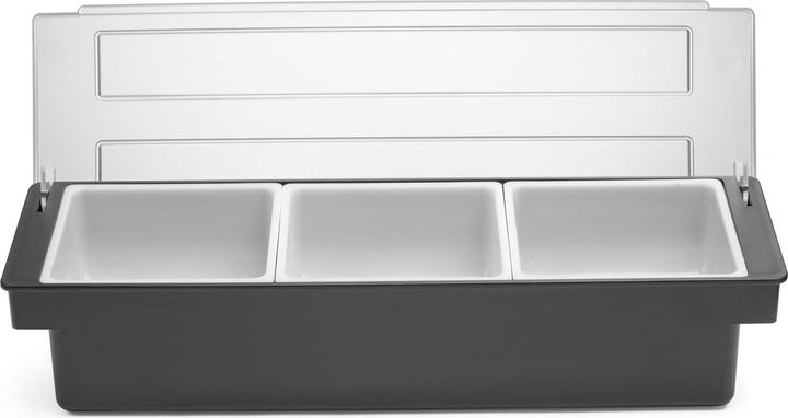 Produktbild Hendi Bar up Zutatenbox – 3 Behälter Schwarz (Bar Organizer)