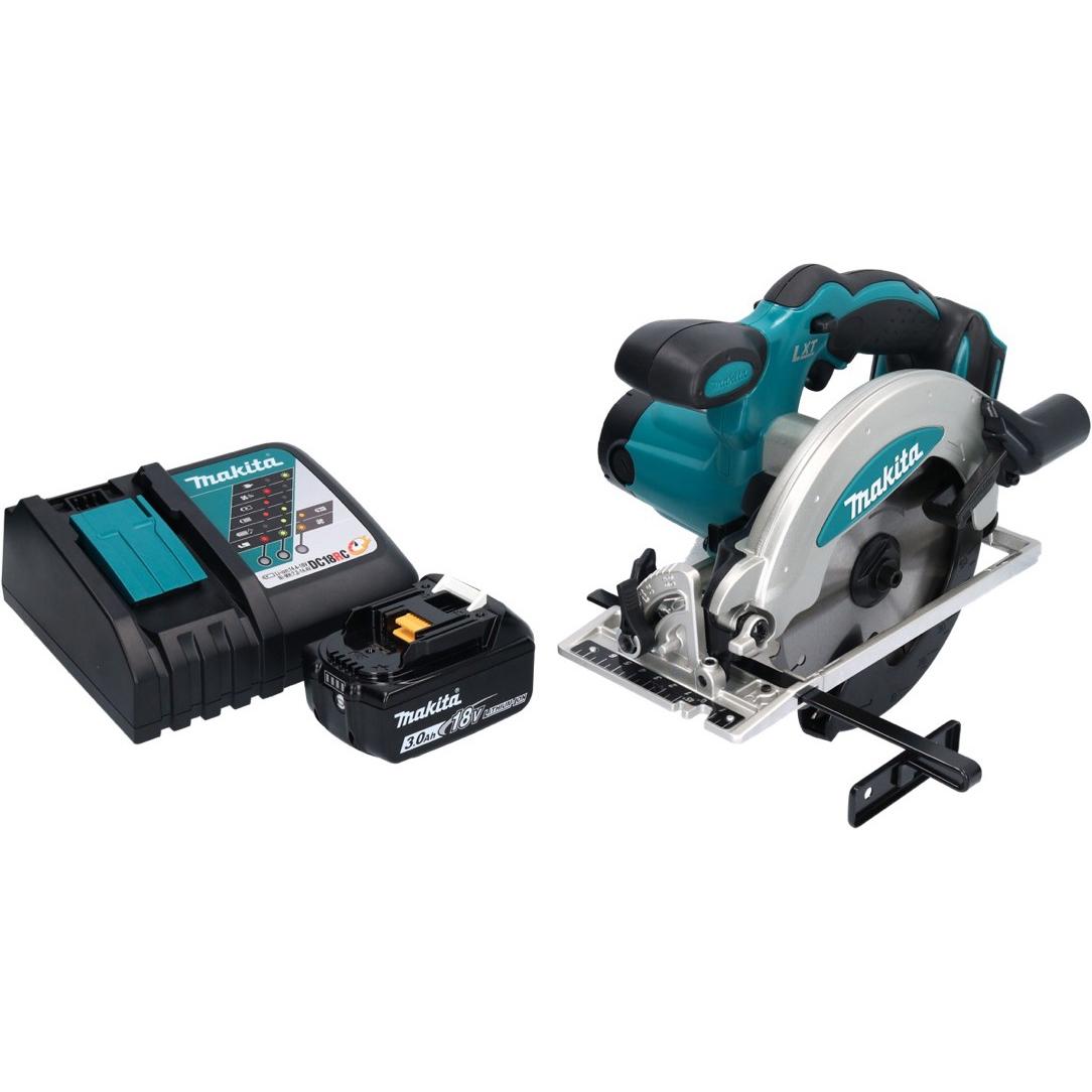 Thumbnail - Makita, Handkreissäge, DSS 610 RF1 Akku Handkreissäge 18 V 165 mm + 1x Akku 3,0 Ah + Ladegerät
