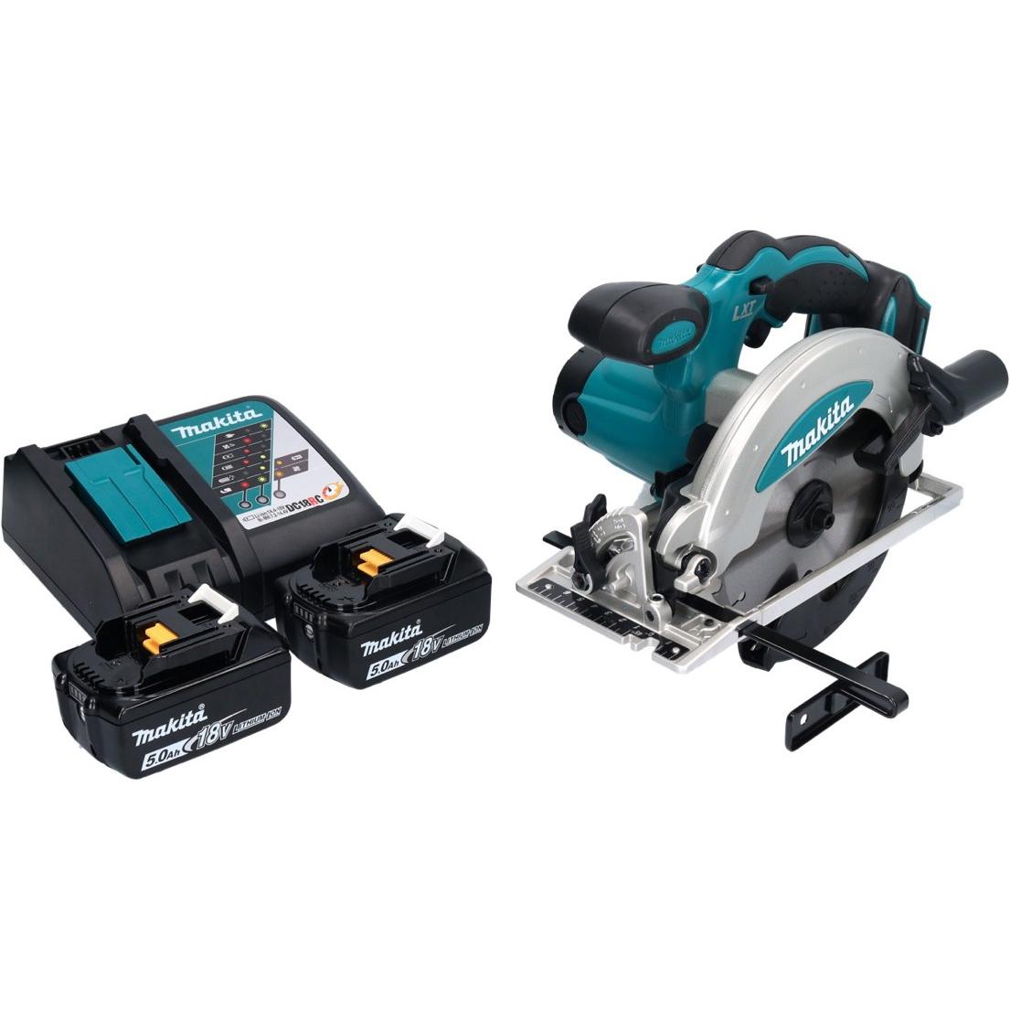 Thumbnail - Makita, Handkreissäge, DSS 610 RT Akku Handkreissäge 18 V 165 mm + 2x Akku 5,0 Ah + Ladegerät