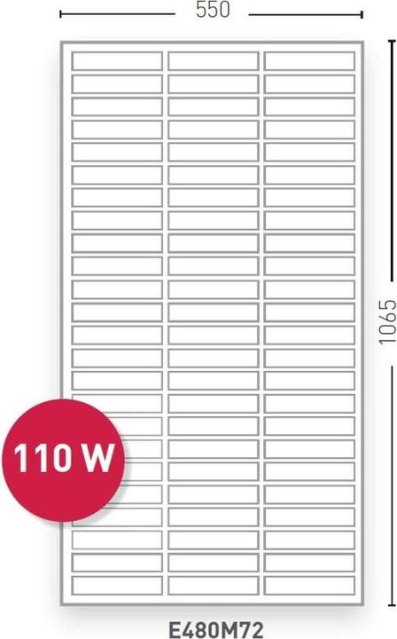 Image du produit DC Solar Panneau solaire Ecolux Black 110Wp (110 W, 7.40 kg)