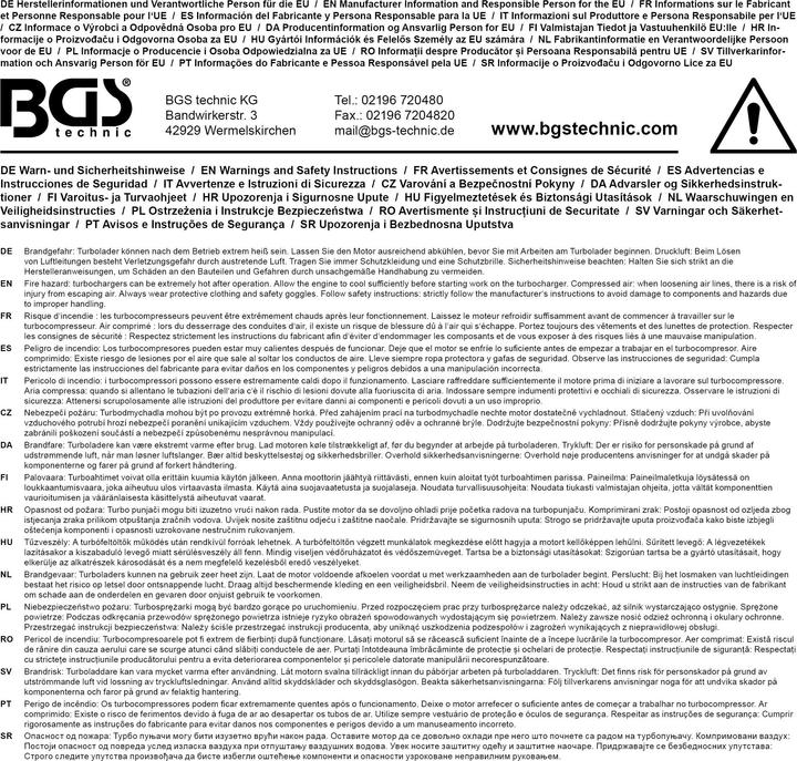 Image du produit BGS Coffret de diagnostic de compresseur turbo 17 pièces