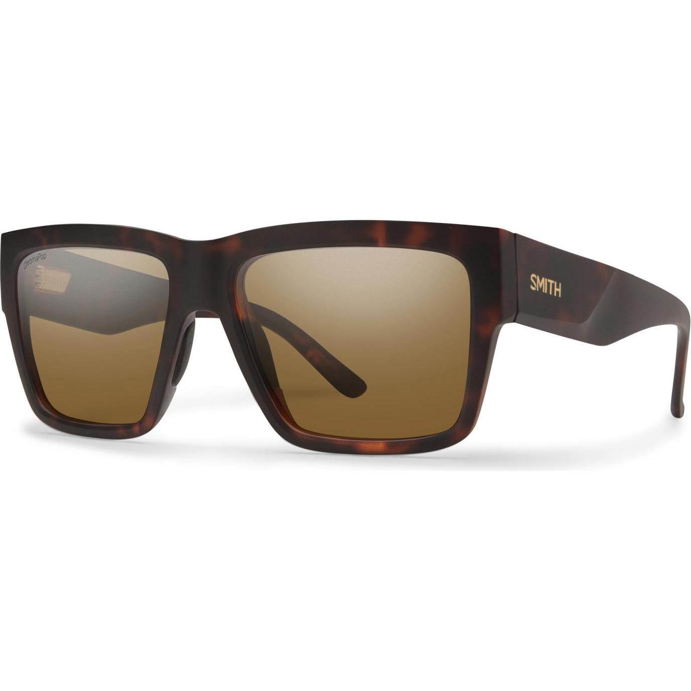 Smith, Unisex, Sportbrille, Lineup (Matte Tortoise, glass polarized brown), Braun