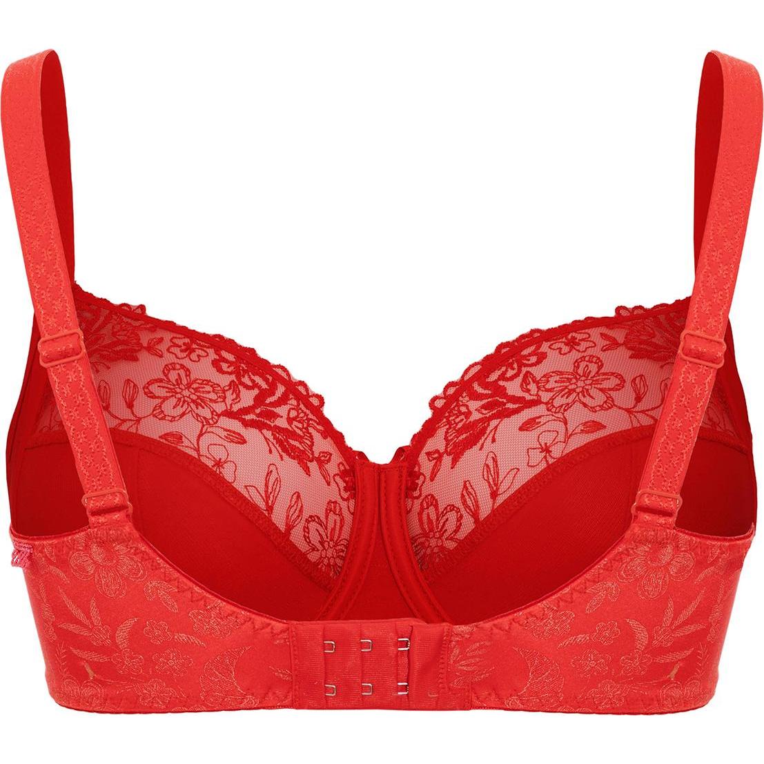 Ulla, BH, Jasmin Bügel-BH, Rot, (115 F, Einzelpack)
