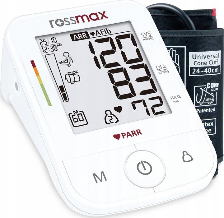 Produktbild Rossmax Blutdruckmessgerät Digital mit PARR-Technologie X5 (Blutdruckmessgerät Oberarm)