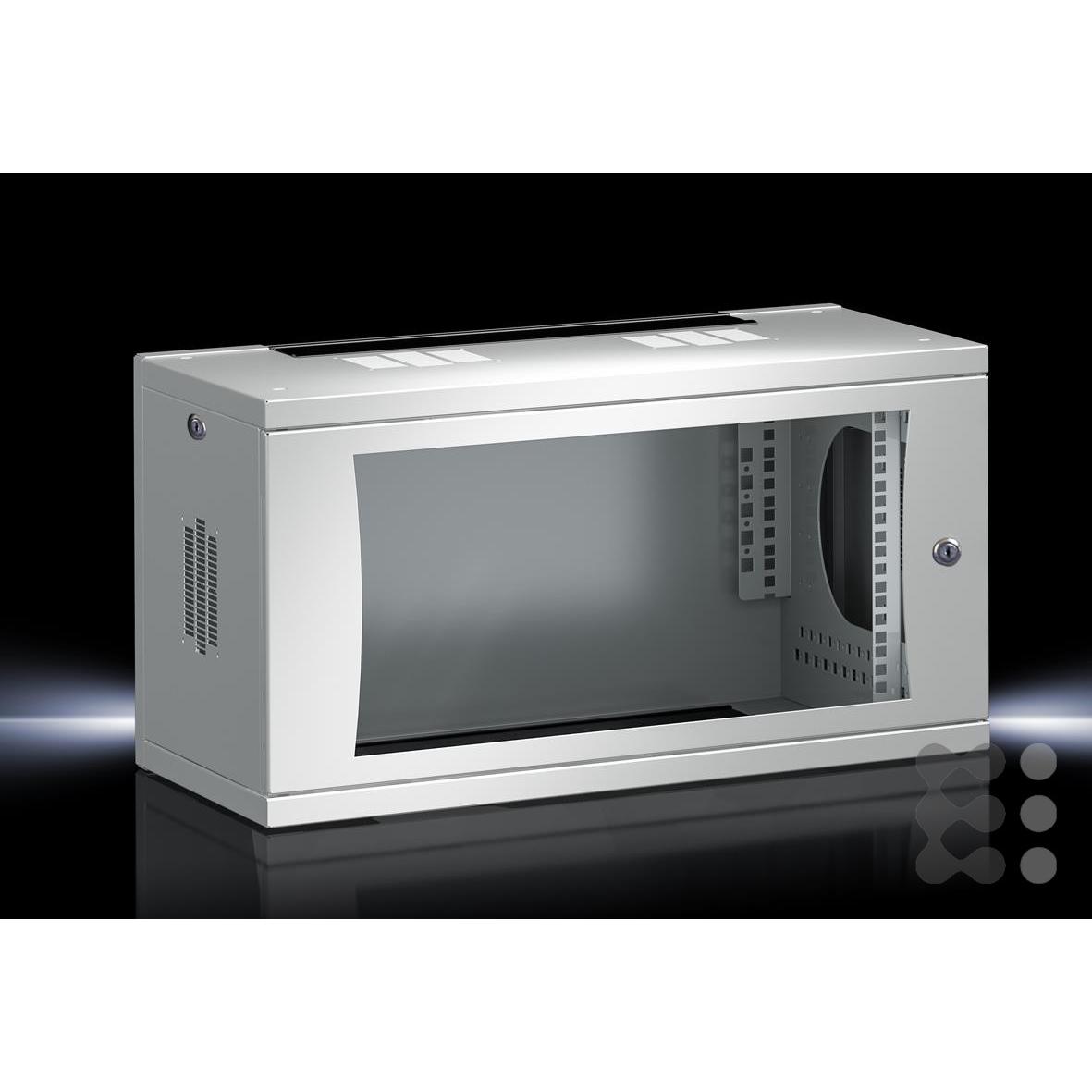 Thumbnail - Rittal FlatBox (6 HE, 19 Zoll Rack), Serverschrank, Grau