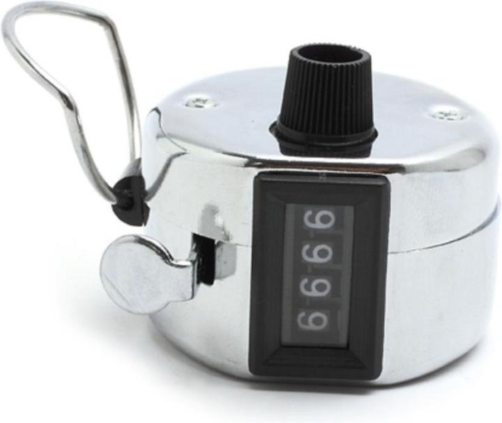 Immagine prodotto Stride Metall Handzähler Schritt Zähler Counter Klicker für Sport / Schule / Veranstaltungen - Silber