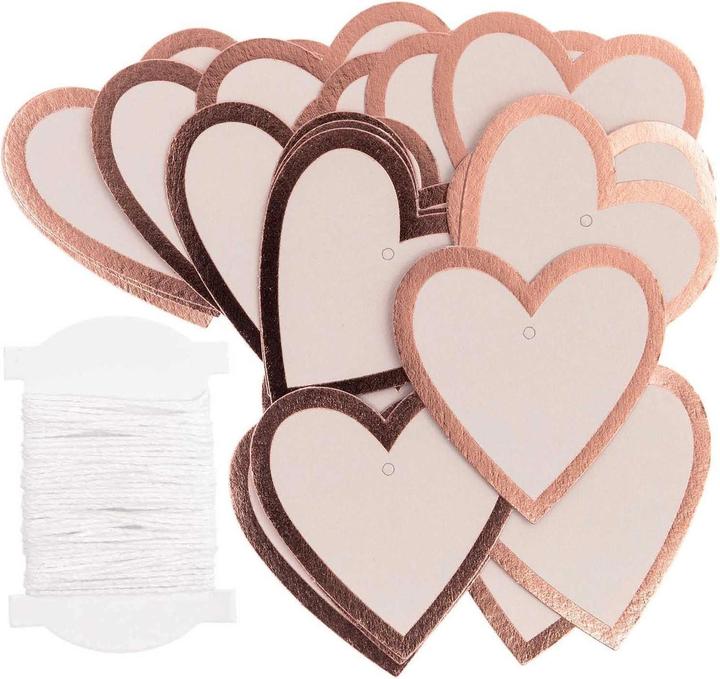Image du produit Rico Design Etiquette cadeau coeur (Décoration pour cadeau, 24 x)