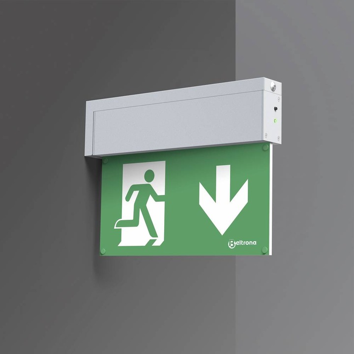 Actual product image Beltrona MEXM82502 LED emergency escape route lighting wall bracket mounting