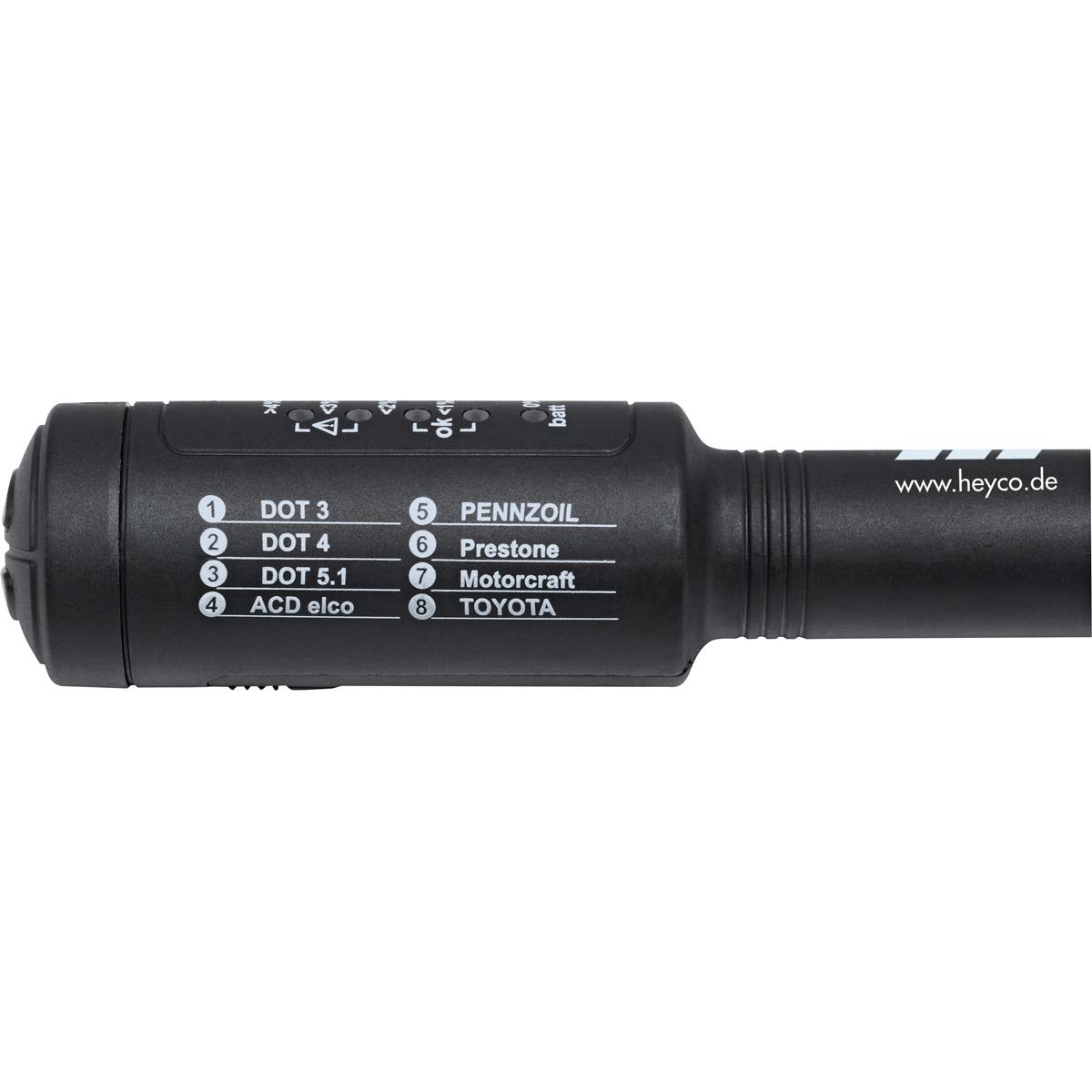 Thumbnail - HEYCO, Fahrzeug Werkzeug, Bremsflüssigkeitstester 8 in 1, umschaltbar 155 mm